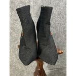 Cape Robbin Black Embroidered Rose Stiletto Booties Dual Zips Size 8.5 Photo 8