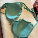 Victoria's Secret Turquoise blue Victoria’s secret push-up bikini top with underwire 34D Photo 6
