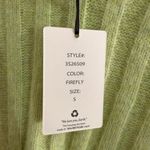 Hippie Rose  Firefly Green Cropped Sweater Photo 1