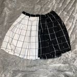 Hot Topic Black and White Skater Mini Skirt Photo 1