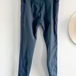 Varley  | Cobalt Blue Athletic Leggings Side Mesh Panel Pockets | Sz S Photo 5