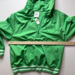 Aerie Offline by  Windbreaker Medium Green Hoodie Pullover Half Zip Lightweight Photo 9