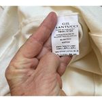 NWT Gil Santucci M L Mini Dress One Shoulder Sheath Stretch Jersey Tiger Ivory White Size L Photo 5