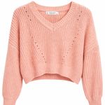 Jon & anna  Blush Pink Cropped Knit Sweater Photo 1