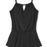 Aqua Green  Black High Neck Keyhole Swim Romper One Piece Suit Women’s Size Large Photo 14