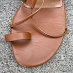 Valentino Garavani Valentino Rockstud Gladiator tan leather lace-up block heel sandal size IT36 US6 Photo 8