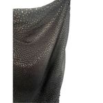Lucy in the Sky Black Square Neckline Sparkly Ruched Fitted Mini Dress Photo 1