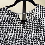 Collective Concepts Minimalist Boho Midi Dress Geometric Print 3/4 Sleeve Flattering Aesthetic XS Photo 6