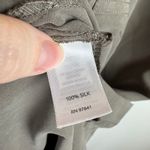 J Jill Womens‎ 100% Silk Dress Sz PS Olive Green Utility Short Sleeve Minimalist Photo 6