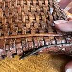 CEM Vintage Woven Structured Leather Brazilian Shoulder Brown Photo 5