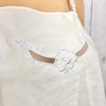 VINTAGE MEDIUM Undercover Wear 60's Cream Sheer Crop Top Floral Photo 2