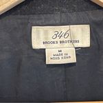 346 Brooks Brothers Black Wool Cashmere Blend Peacoat Coat Size Medium Preppy Photo 3