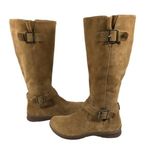 BOC Born on Comfort Tall Bohemian Style Suede Boots EUC $175 Size 6M S3053 Tan Photo 0
