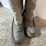 American Eagle Vintage Y2K Crochet Moccasin Wedge Boots Size 6.5 Photo 1