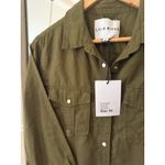 Lola River Hemp Utility Shirt Jacket Olive Green Size Medium NWT Photo 3