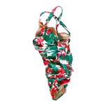 Kona Sol Swimsuit Large 12 14 Tropical Floral One Piece Tummy Control Cruise Photo 10