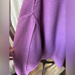Free People  Alli V Neck Oversized Sweater In Iris Orchid Photo 5