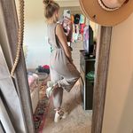 Max Studio Small Beige Comfy Jumpsuit Photo 2