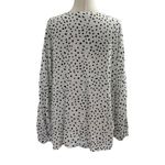 Lounge Beach Lunge White & Black Tie Front Women's Blouse Size Medium | 35-12 Photo 1