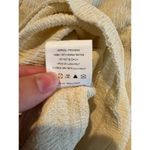 Textured Cream Long Sleeve Romper Women’s Large Puff Sleeve Keyhole Back Dressy Photo 8