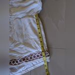 Lulus Ivory Oaxaca Embroidered Off Shoulder Romper short size M beach summer Photo 8