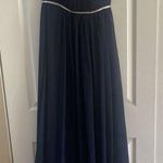 Alfred Sung  Chiffon strapless midnight navy formal dress size 2 prom wedding NEW Photo 0