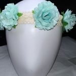 G by Gennaro Flower and Lace Boho Hair Band Blue Photo 4