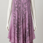 Papa Vancouver Boho Handkerchief Hem Dress Purple Crinkle Rayon Free Size India‎ Size M Photo 0