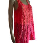 Steve Madden Neon Pink Lace Tank Top Photo 2