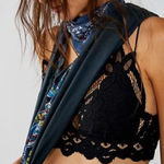 Free People  One Adella Long‎ Line Bralette Black XS Photo 0