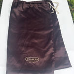 Coach Dark Brown Satin Bag Photo 0