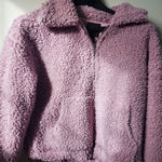 Forever 21 Pale Pink Zip Up Teddy Bear style jacket size Small women's by … Photo 0