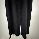 Carly Jean Los Angeles  | Black Jumpsuit Wide Leg Cropped Linen Blend | Small Photo 4