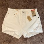 Levi's Levi’s distressed pearly whites mid rise denim shorts NWT Photo 2