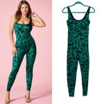 YITTY Fabletics ‎ Headliner Shaping Catsuit Jumpsuit Deep Sea Lizzouette Small Photo 1