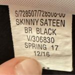 Banana Republic  black satin skinny jeans, size 29/8 preppy minimalist comfort Photo 2