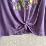 Obsessive Love Floral Graphic Purple Tank Top Photo 3