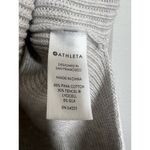 Athleta  Rest Day Hoodie Sweater Ribbed Light Grey Pullover XXS Photo 2