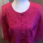 Miss Dorby Hot Pink 2 Piece Skirt Suit Size 14 Photo 7