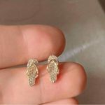 Korean fashion Luxury Zircon Gold plated Stud Earrings Photo 1