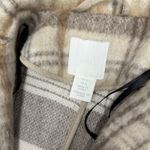 H&M  Neutral tan plaid pea coat Photo 2