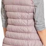 Athleta  Downabout Goose Down Puffer Vest‎ Funnel Neck Asymmetric Zip Cardamom Photo 1