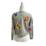 Disney Vault Collection 50th Anniversary “Stickers” Crewneck Shirt Grey Gray S Photo 2