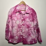 Electric & Rose Emerson Military Jacket Pink Tie Dye Medium NWT Photo 3