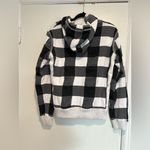 Fox Racing Girls Sz:XL Black White Checkered Plaid Sherpa Lined Full Zip Hoodie. Photo 1
