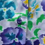 Vassarette Vintage  watercolor pansy slinky sleeveless tank dress nightgown Photo 2