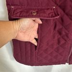 Laundry by Shelli Segal Jacket Coat Womens Large Quilted Red Burgundy Winter Photo 4