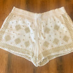 J.Crew  Ivory and Gold Shorts XL Photo 0