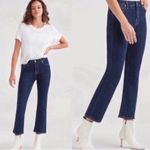 7 For All Mankind 7FAMK High Waist Slim Kick Crop Jeans Size 26 Photo 11