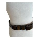 Vintage Brown /Black Wooded Bead Fashion Belt Photo 6
